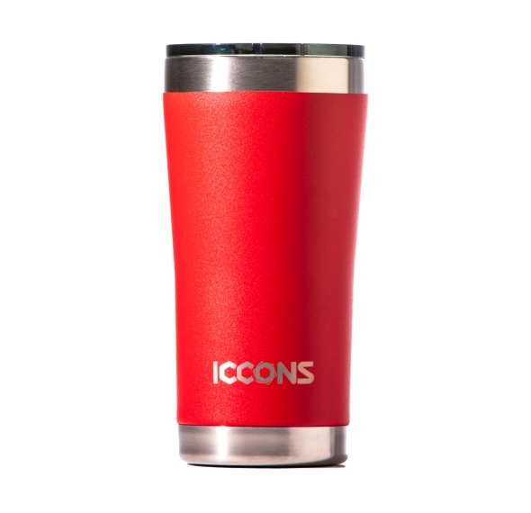 ICCONS /  YABBY 600ML INSULATED STAINLESS STEEL TUMBLER - RED DESERT